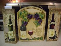 3 Wine-Themed Resin Wall Hangings in Kingwood, Texas